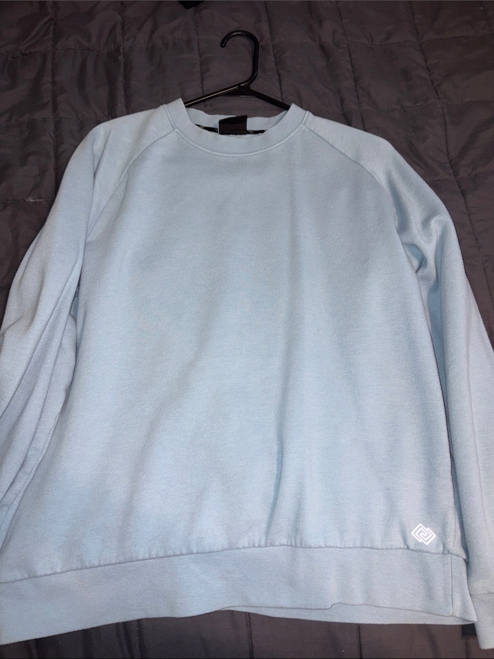 ZELOS Pale Blue Men’s Crewneck Sweater